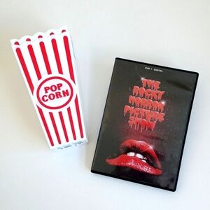 Rocky Horror Picture Show (1975) 40th Anniversary DVD & 2 New Popcorn Containers